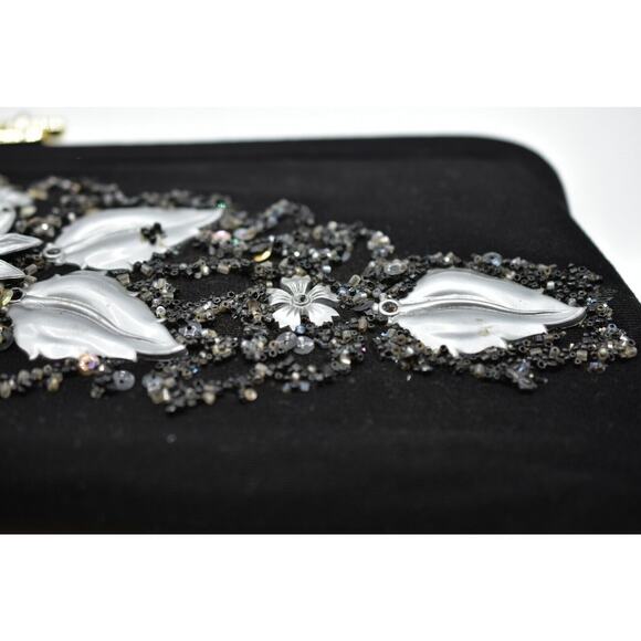 CARON of HOUSTON TEXAS Hand Decorated Original Beaded Clutch Bag Purse 1950s - Picture 5 of 7